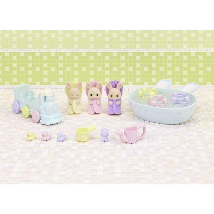 Figuras en miniatura - SYLVANIAN FAMILIES - 5707 - Los trillizos Creme Rabbit y accesorios de baño 2 Figuras en miniatura - SYLVANIAN FAMILIES - 5707 - Los trillizos Creme Rabbit y accesorios de baño 2