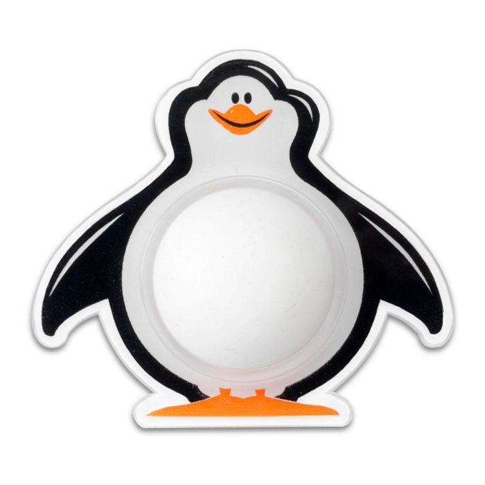 Inofix Tope de pared adhesivo Pingüino blanco, PVC flexible, 61x55x18mm 0 Inofix Tope de pared adhesivo Pingüino blanco, PVC flexible, 61x55x18mm 0