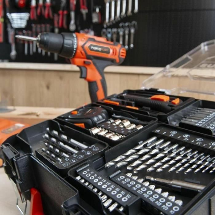 Dual Power POWDP15301 Taladro Atornillador Inalámbrico 20V con 2 Baterías, Cargador y Estuche - 2 Velocidades 2