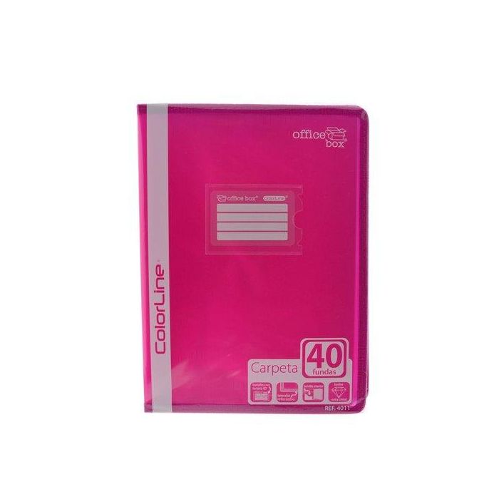 Carpeta Fundas (Tarifario) Office Box Pp A4 Colorline 40 F. (Set de 16)