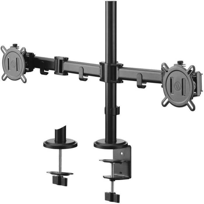 Soporte inteligente para monitor - UNO PARA TODOS - VESA 100 - Brazo doble - 13" y 32" - 8 kg máx. - Altura ajustable - Negro 0 Soporte inteligente para monitor - UNO PARA TODOS - VESA 100 - Brazo doble - 13" y 32" - 8 kg máx. - Altura ajustable - Negro 0