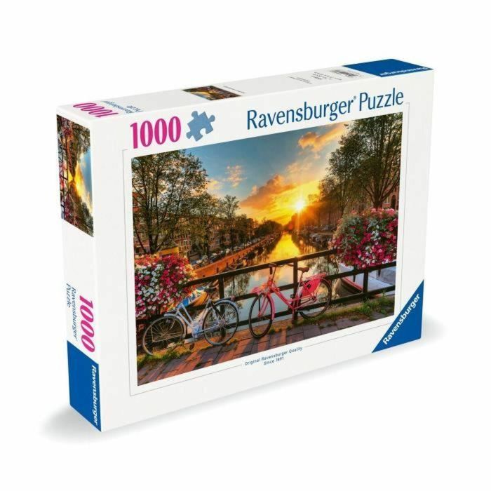 Ravensburger 12000662 Puzzle 1000 Piezas Bicicletas en Ámsterdam, para Adultos y Niños +14 años, Alta Calidad 1