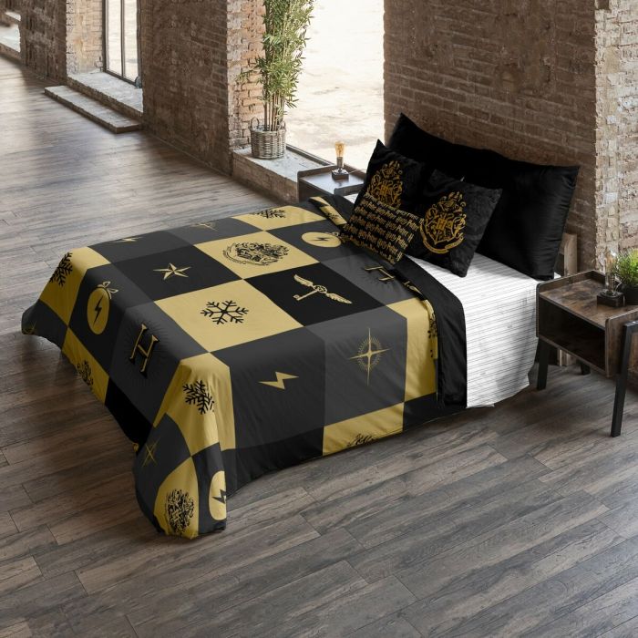 Funda Nórdica Harry Potter Hogwarts Multicolor 140 x 200 cm Cama de 80 1