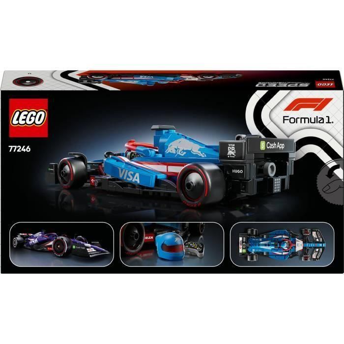 Lego vcarb 01 Set de Construcción Coche de Carreras Visa Cash App RB Formula 1 Speed Champions para Adultos 18+ 3