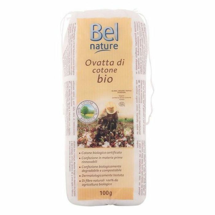 Bel Algodón Bel Nature Orgánico 100% Ecológico para Limpieza Facial 100 g