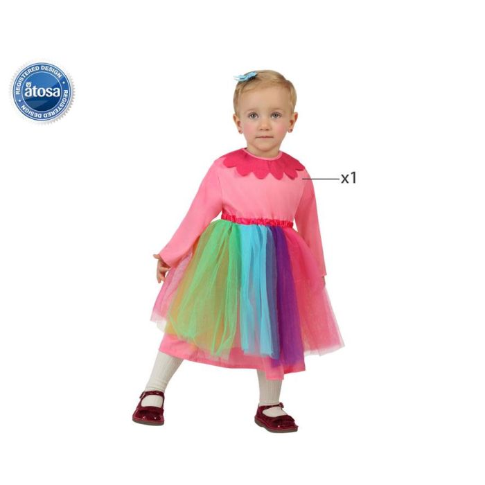 Disfraz de Payasa para Bebé Niña Rosa 6-12 Meses - Temática Circo Disfraz de Payasa para Bebé Niña Rosa 6-12 Meses - Temática Circo