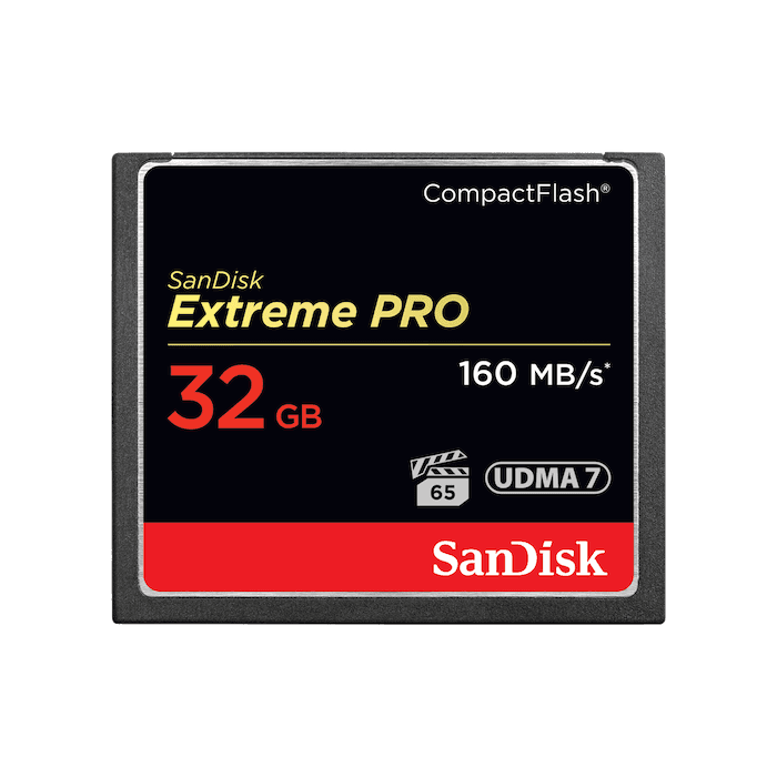 Sandisk 32GB Extreme Pro CF 160MB/s memoria flash CompactFlash