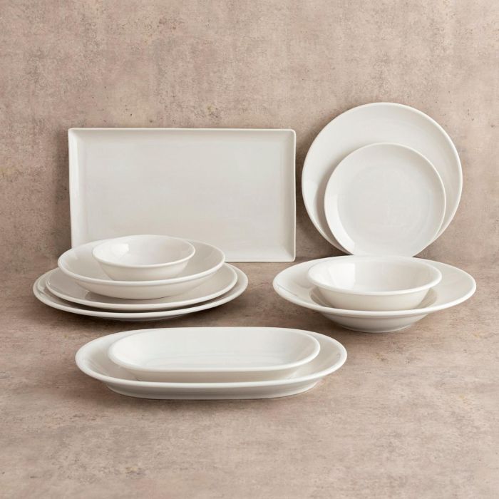 Plato Llano Porcelana Harmony Hydrozero Bidasoa 25 cm (6 Unidades) 2
