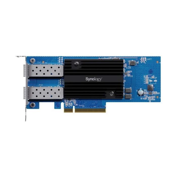 Synology E25 gr30 - F2 Adaptador Red PCIe 3.0 x8, 25Gbps/10Gbps, Compatible con Series FS, HD, SA, UC, RS, DS