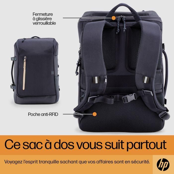 HP Mochila para Portátil Travel 25 Litros 15.6 pulgadas Iron Grey Espaciosa y Ligera 12