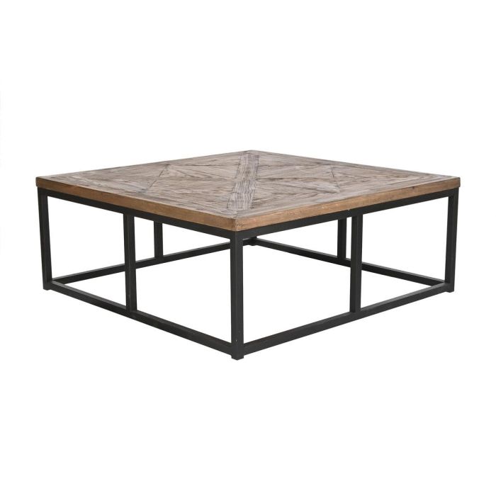 Mesa Centro Shabby DKD Home Decor Natural Negro 120 x 47.5 x 120 cm