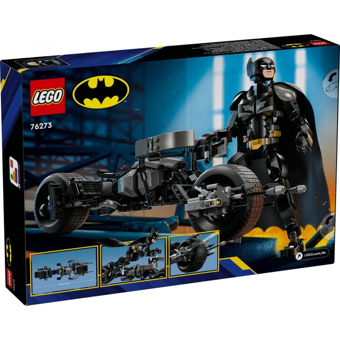 LEGO 76273 DC Batman: Minifigura de Batman y motocicleta Bat-Pod para construir 13 LEGO 76273 DC Batman: Minifigura de Batman y motocicleta Bat-Pod para construir 13