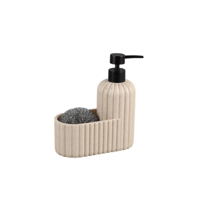 Dosificador Scandi DKD Home Decor Beige 8 x 19 x 17 cm (2 Unidades) 1 Dosificador Scandi DKD Home Decor Beige 8 x 19 x 17 cm (2 Unidades) 1