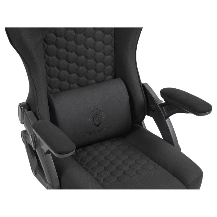 Deltaco DC130 Silla Gaming Soft Woven Mesh Negra - Silla ergonómica de malla transpirable para juegos