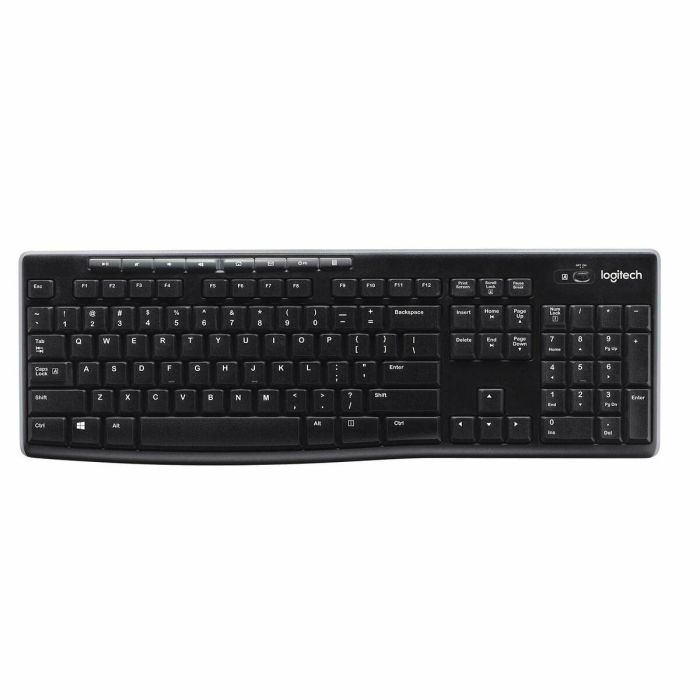 Logitech Teclado K270 Wireless Francés Inalámbrico 2.4 GHz hasta 10m, Resistente a Salpicaduras, Compatible con Windows 7/Vista/XP 10