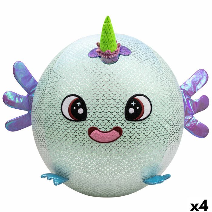 Peluche Eolo Celeste Felpa Plástico 45 x 45 x 45 cm Hinchable (4 Unidades)