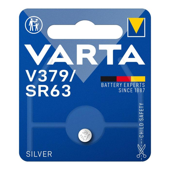Varta Pila Botón Silver SR63 - V379 1,55V Ø5,8x2,15mm (Blister 1 unid.) 0 Varta Pila Botón Silver SR63 - V379 1,55V Ø5,8x2,15mm (Blister 1 unid.) 0
