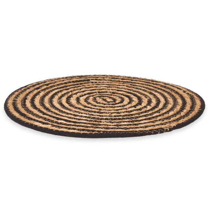 Salvamantel Esparto Centro Tela Negro 35Cm Kinvara (24 Unidades) 1 Salvamantel Esparto Centro Tela Negro 35Cm Kinvara (24 Unidades) 1
