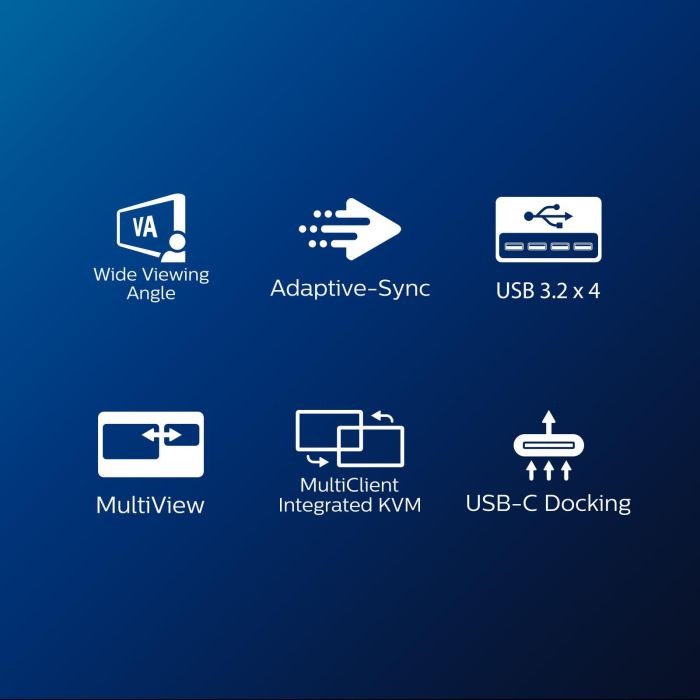 Philips Monitor 346B1C/00 34" (86,4cm) 3440x1440 UWQHD Curvo 100Hz USB-C Altavoces Negro 6 Philips Monitor 346B1C/00 34" (86,4cm) 3440x1440 UWQHD Curvo 100Hz USB-C Altavoces Negro 6