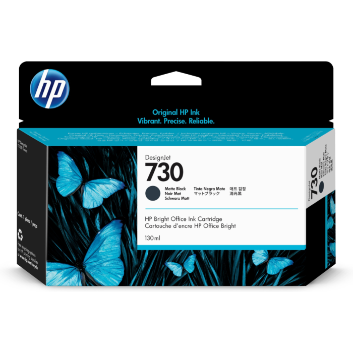HP Cartucho de tinta DesignJet 730 negro mate de 130 ml HP Cartucho de tinta DesignJet 730 negro mate de 130 ml