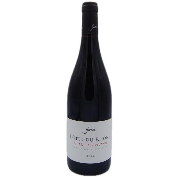 Domaine Garon Cuvée La Part des Vivants 2022 Côtes du Rhône - Vino tinto del Valle del Ródano