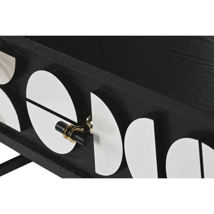Recibidor Home ESPRIT Blanco Negro 100 x 40 x 77 cm 3 Recibidor Home ESPRIT Blanco Negro 100 x 40 x 77 cm 3