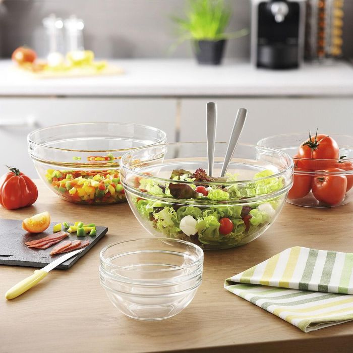 Ensaladera Luminarc Transparente Vidrio (20 cm) (6 Unidades) 1 Ensaladera Luminarc Transparente Vidrio (20 cm) (6 Unidades) 1