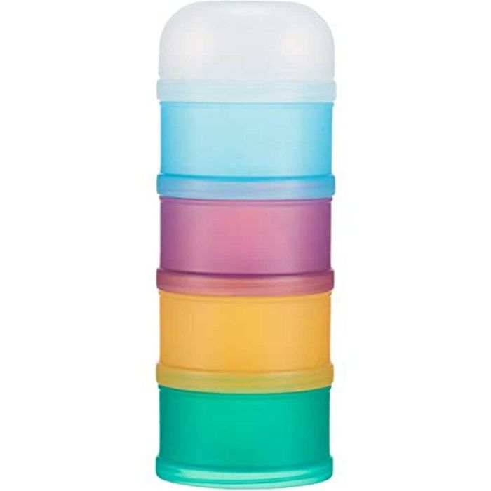 Suavinex Dosificador Leche en Polvo y Cereales Verde para Bebé, Capacidad 4 Dosis, Higiénico y Cómodo para Viaje 1