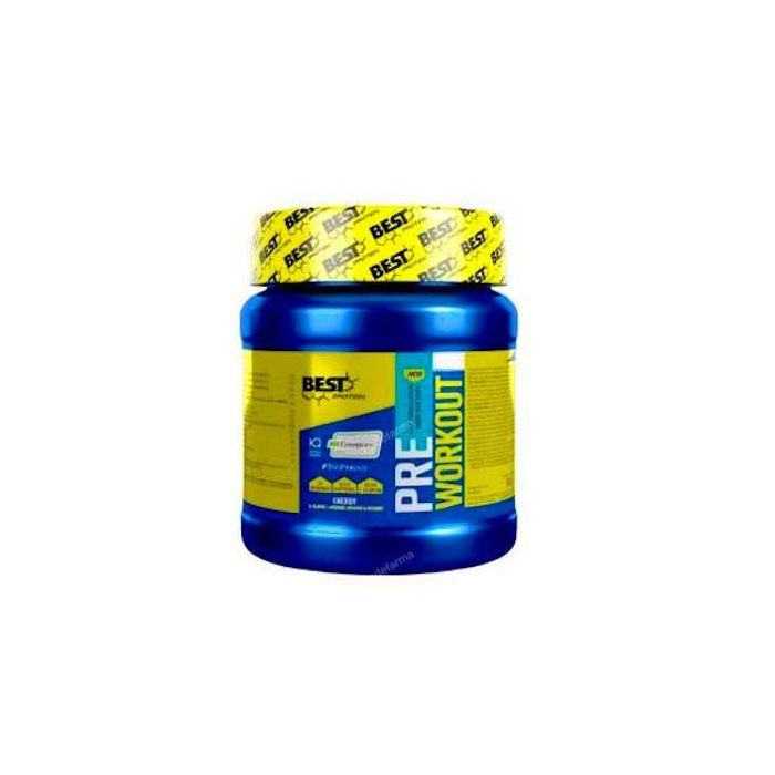 BEST PROTEIN Pre Workout Blue Tropic 300Gr. Suplemento Energético con Creatina, Cafeína y BCAA para Rendimiento Deportivo