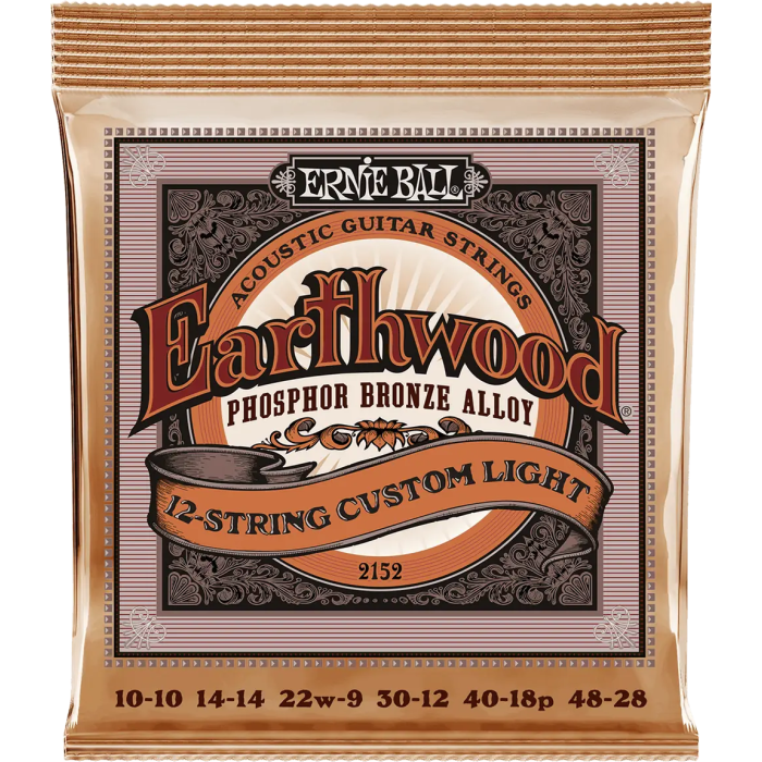 ERNIEBALL 92/8 Phosphor Bronze Juego Acústica 12 Cuerdas Light 10-48 0