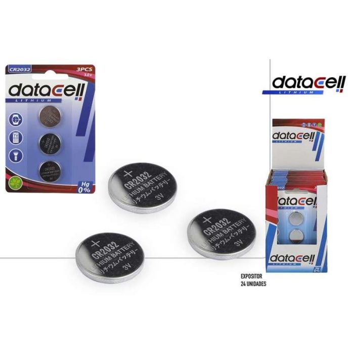 Pila boton cr2032 datacell (blister 3 pilas) 4 Pila boton cr2032 datacell (blister 3 pilas) 4