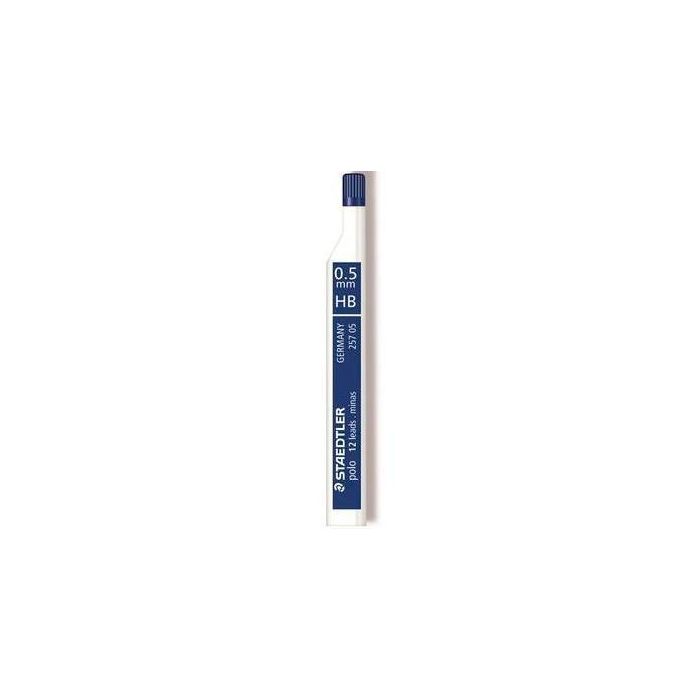 Staedtler Minas de Grafito Polo 0.5 mm HB Estuche 12 Unidades (12 Unidades)