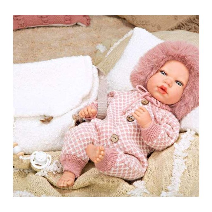 Muñeca reborn manuela con bolso y cojin 40 cm cuerpo blando 3 Muñeca reborn manuela con bolso y cojin 40 cm cuerpo blando 3