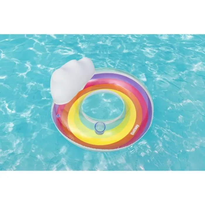 Bestway Rueda Hinchable Arcoiris D107 cm +12 Años Playa y Piscina 43647 3