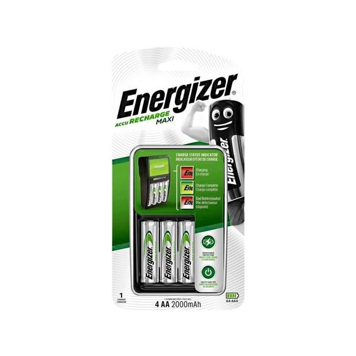 Energizer Cargador De Pilas Aaa-Aa 4 Pilas Recargables 4Aa Incluidas