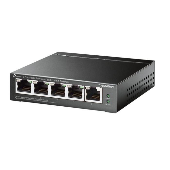 TP-Link TL-SG105MPE switch L2 Gigabit Ethernet (10/100/1000) Energía sobre Ethernet (PoE) Negro TP-Link TL-SG105MPE switch L2 Gigabit Ethernet (10/100/1000) Energía sobre Ethernet (PoE) Negro
