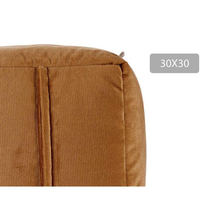 Puff Cuadrado Terciopelo 30x30 cm Beige - Giftdecor (4 Unidades) 3 Puff Cuadrado Terciopelo 30x30 cm Beige - Giftdecor (4 Unidades) 3