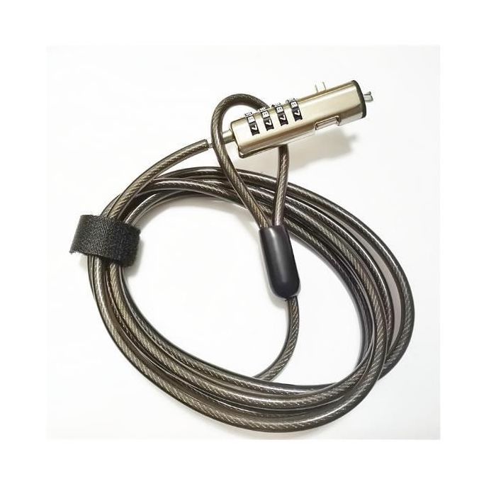 Nilox Cable de Seguridad para Portátil con Combinación Nano, Negro 0 Nilox Cable de Seguridad para Portátil con Combinación Nano, Negro 0