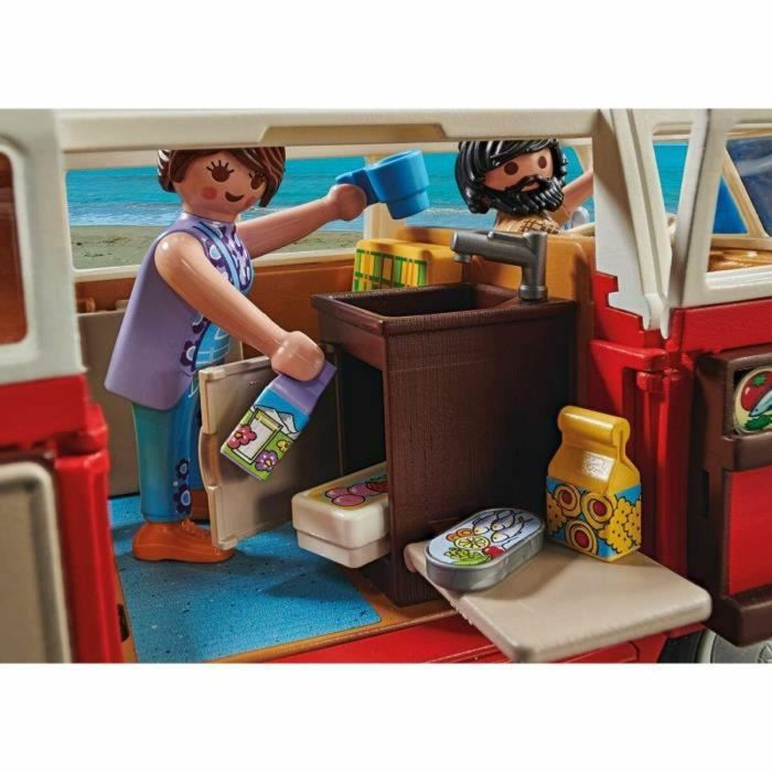 Playmobil Volkswagen T1 Camping Bus con figuras y accesorios, ideal para aventuras 1 Playmobil Volkswagen T1 Camping Bus con figuras y accesorios, ideal para aventuras 1