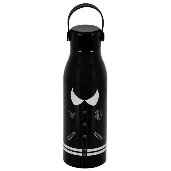 Wednesday Miércoles Botella Reutilizable Varsity Negro 0,75L Aluminio 2 Wednesday Miércoles Botella Reutilizable Varsity Negro 0,75L Aluminio 2