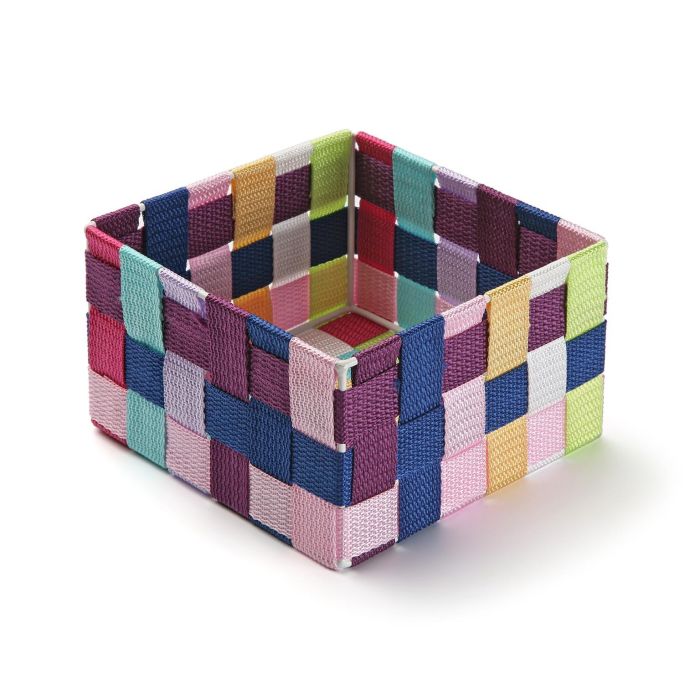 Versa Caja Cuadrada Colores Fluor 17x10x17 cm Versa Caja Cuadrada Colores Fluor 17x10x17 cm
