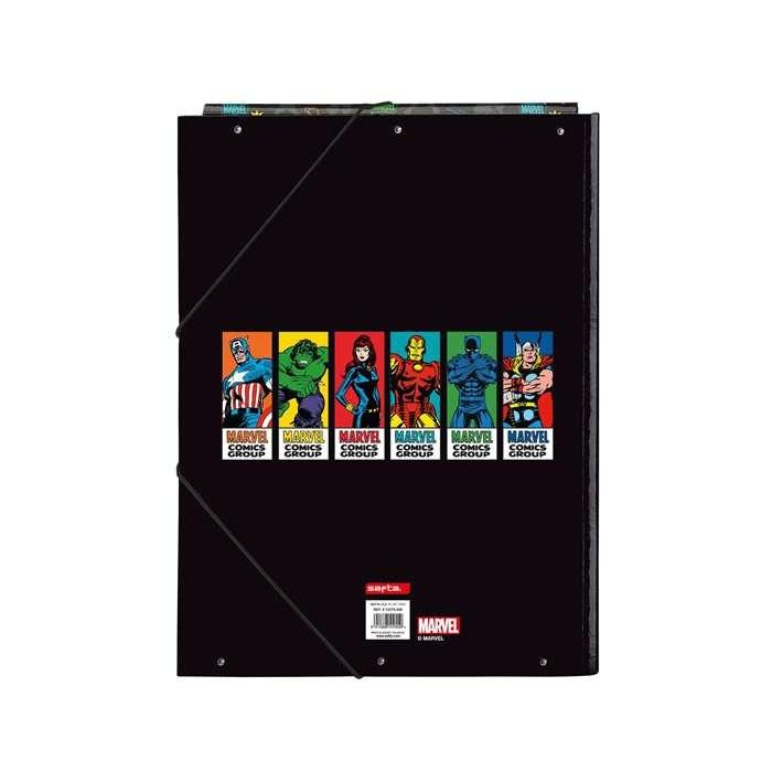 Carpeta Clasificadora The Avengers Super heroes Negro A4 1