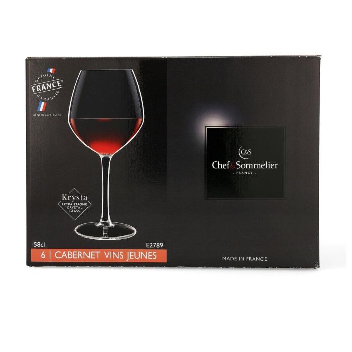 Caja 6 Copas Vino Krysta Cabernet Vinos Jov Chef & Sommelier 58 cL 4 Caja 6 Copas Vino Krysta Cabernet Vinos Jov Chef & Sommelier 58 cL 4