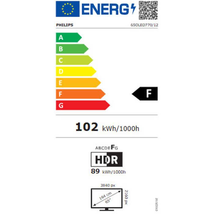Smart TV Philips 65OLED770 4K Ultra HD 65" Ambilight DVB-T2 OLED DVB-S2 NVIDIA G-SYNC 1 Smart TV Philips 65OLED770 4K Ultra HD 65" Ambilight DVB-T2 OLED DVB-S2 NVIDIA G-SYNC 1