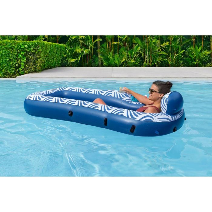 Bestway Colchoneta Hinchable con Parasol Comfort Plush 198x112 cm Playa y Piscina 43732 2