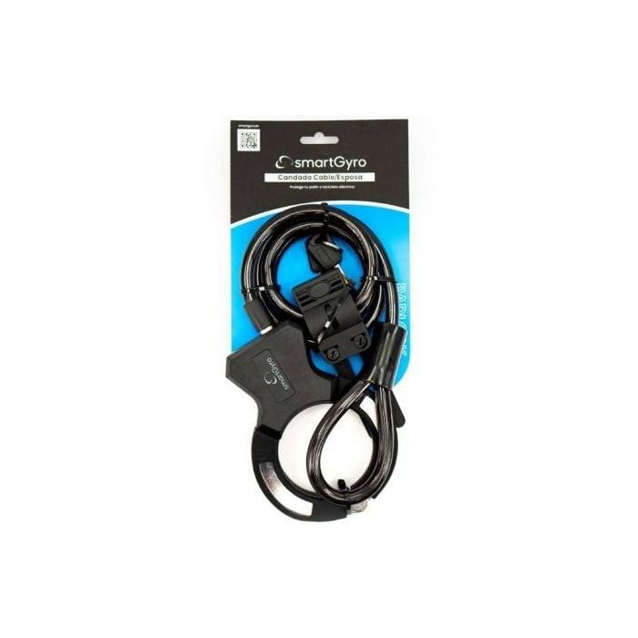 Candado Cable/ Esposa SmartGyro SG27-531 para Patinetes y Bicicletas/ 16x12x2cm/ Cable 120cm Candado Cable/ Esposa SmartGyro SG27-531 para Patinetes y Bicicletas/ 16x12x2cm/ Cable 120cm