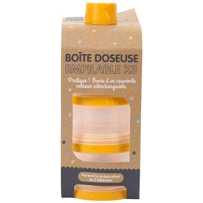 Tom et Zoe Juego De 3 Botes Dosis Apilable Puericultura Libre de BPA para Biberones 3
