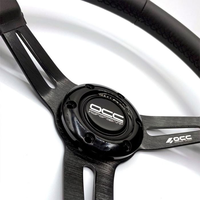 Volante Racing OCC Motorsport OCCVOL016 Negro Cuero Ø 35 cm 8 Volante Racing OCC Motorsport OCCVOL016 Negro Cuero Ø 35 cm 8