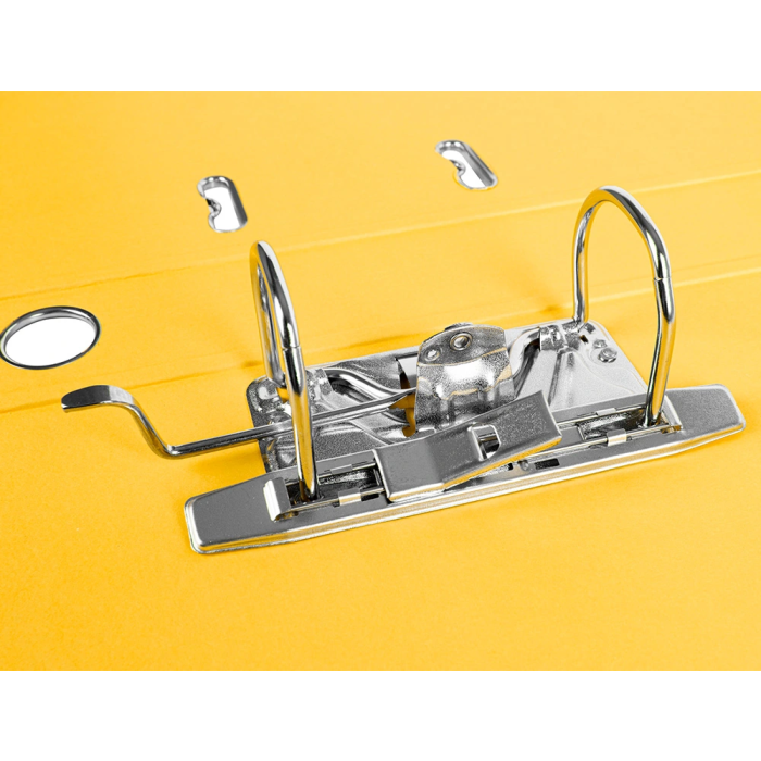 Liderpapel Archivador de Palanca Folio Documenta Forrado PVC, Rado, 52 mm, Amarillo 6