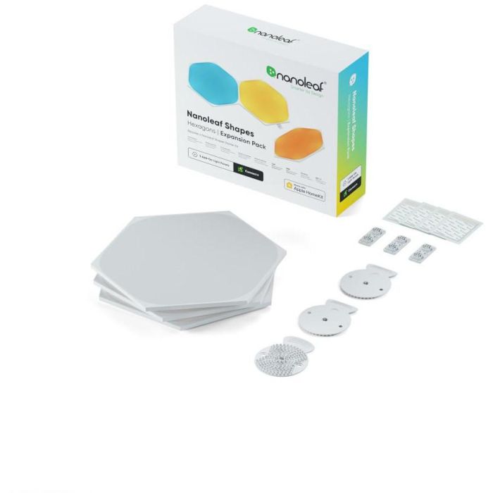 Nanoleaf NL47-0001TW-3PK Shapes Triangles Starter Kit, Pack de 3 Paneles LED Inteligentes, Blanco, Multicolores Nanoleaf NL47-0001TW-3PK Shapes Triangles Starter Kit, Pack de 3 Paneles LED Inteligentes, Blanco, Multicolores